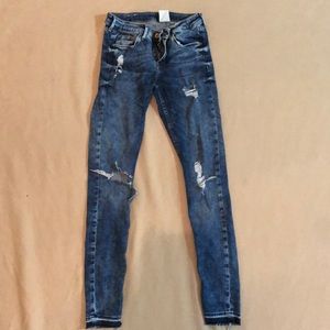 Denim jeans super skinny